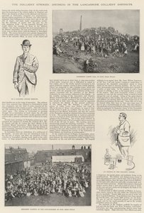 Os ataques de mina de carvão, aflição nos distritos de mina de Lancashire de William Douglas Almond